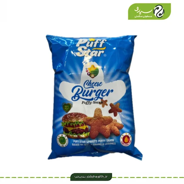 اسنک غلات کامل با طعم برگر پف استار