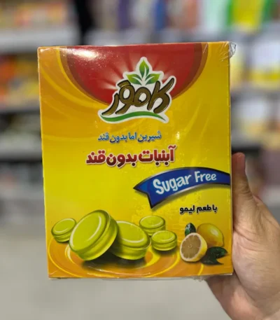 آبنبات دیابتی با طعم لیمو کامور