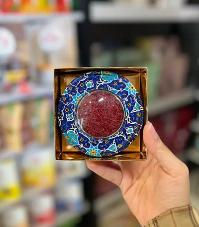 زعفران نگین دستگاهی جعبه