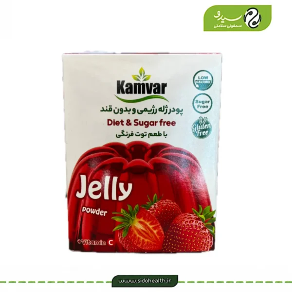 پودر ژله توت فرنگی کامور