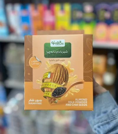 پودر شیر بادام با دانه چیا سالمیتو