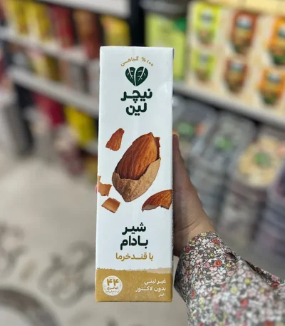 شیر بادام با قند خرما نیچرلین