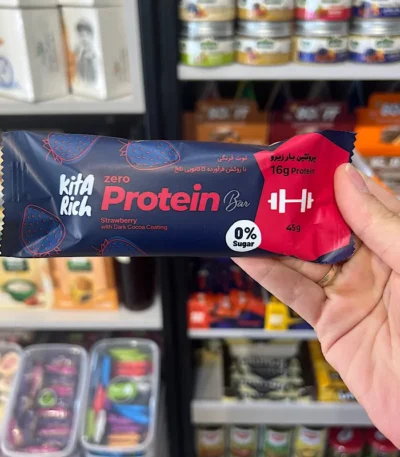 پروتئین بار زیرو توت فرنگی کیتاریچ