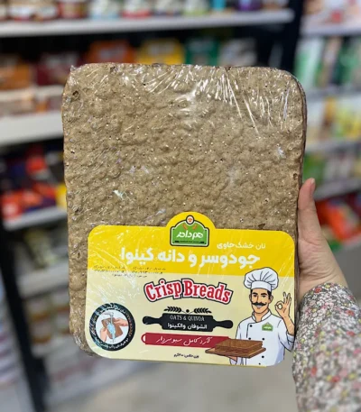 نان خشک جودوسر و دانه کینوا همدانه