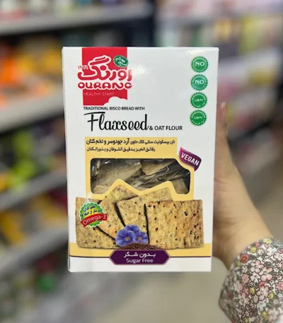 بیسکونان تخم کتان و آرد جودوسر اورنگ